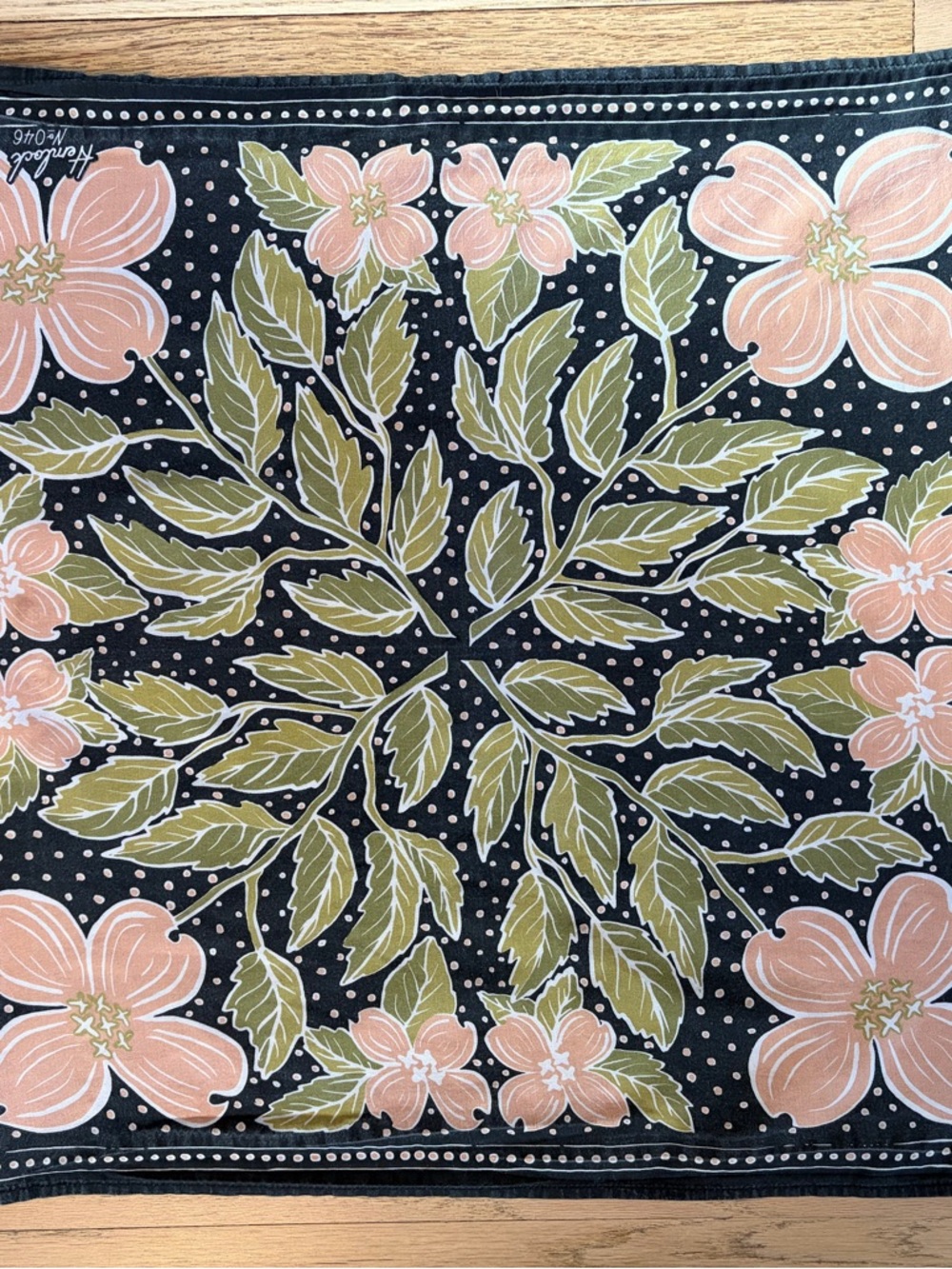 Hemlock No046 Floral Cotton Bandana /Scarf / Napkin